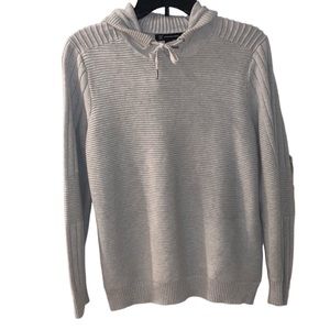 I.N.C International Concepts Beige Pull Over Sweater With The Hood Size Small